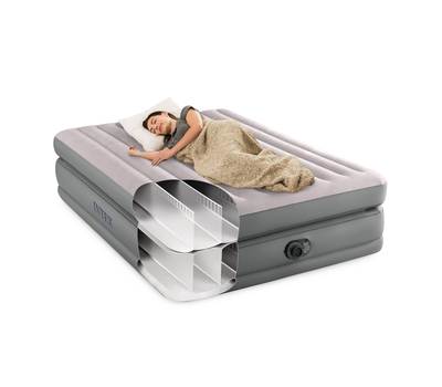 Intex Надуваем матрак Queen Prime Comfort Elevated 152х203х51см