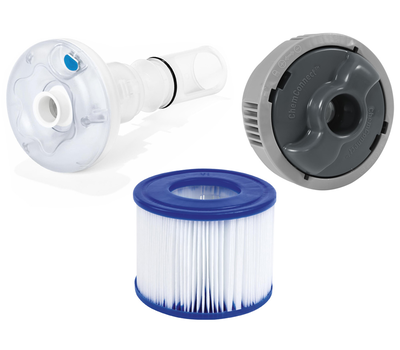 Bestway Надуваемо джакузи Santorini 216х80см Hydrojet водна струя
