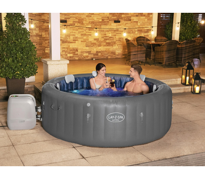 Bestway Надуваемо джакузи Santorini 216х80см Hydrojet водна струя