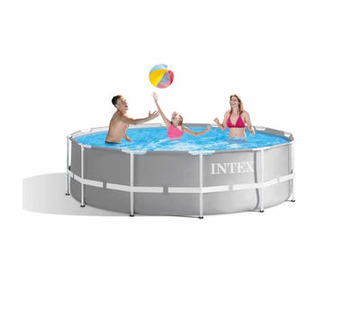 Intex Сглобяем басейн с тръбна конструкция Prism Frame кръгъл Ø366х99см