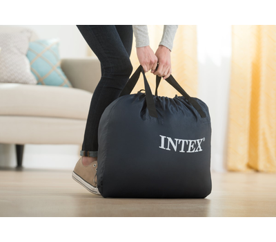 Intex Надуваем матрак с вградена помпа Supreme Air Flow Queen size 152х203см