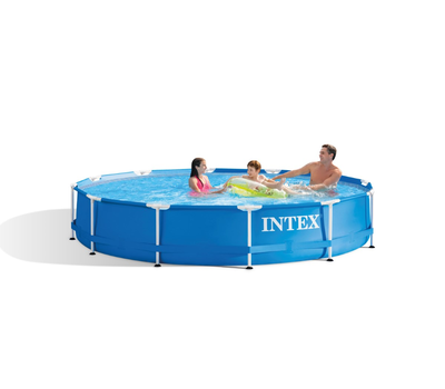 Intex Басейн с тръбна конструкция Metal Frame кръгъл Ø366х76см