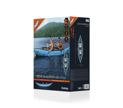 Bestway Надуваем каяк Cove Champion X2 331х88см