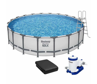 Bestway Сглобяем басейн с тръбна конструкция Steel Pro MAX кръгъл Ø610х132см
