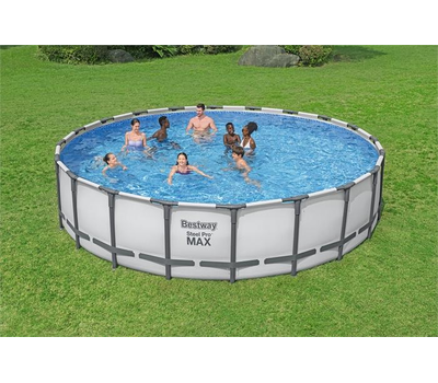 Bestway Сглобяем басейн с тръбна конструкция Steel Pro MAX кръгъл Ø610х132см