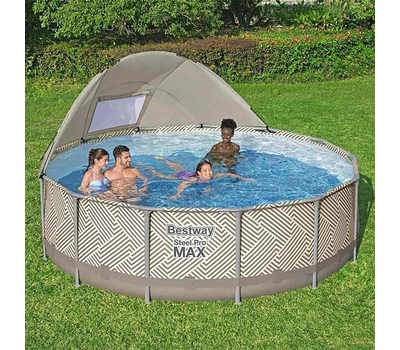 Bestway Сглобяем басейн с тръбна конструкция Steel Pro MAX кръгъл Ø396х107см