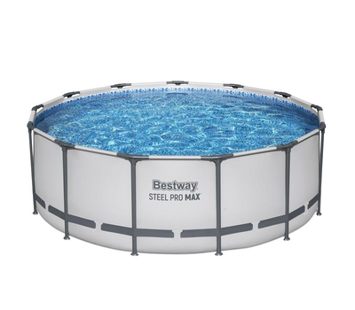 Bestway Сглобяем басейн с тръбна конструкция Power Steel Pro MAX кръгъл Ø396х122см