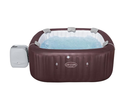Bestway Надуваемо джакузи Maldives MaxHold EnergySense Smart Luxe Hydrojet квадратно 201х201х80см