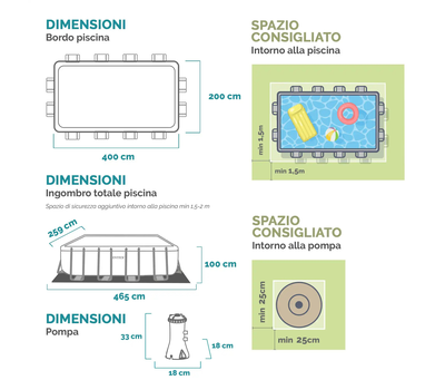 Intex Басейн с тръбна конструкция Chevron Prism Frame правоъгълен 400x200x100 см с помпа и стълба