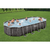 Bestway басейн с тръбна конструкция POWER STEEL Ø732x366x122см имитация на дърво