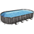 Bestway басейн с тръбна конструкция POWER STEEL Ø732x366x122см имитация на дърво