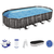 Bestway басейн с тръбна конструкция POWER STEEL Ø732x366x122см имитация на дърво
